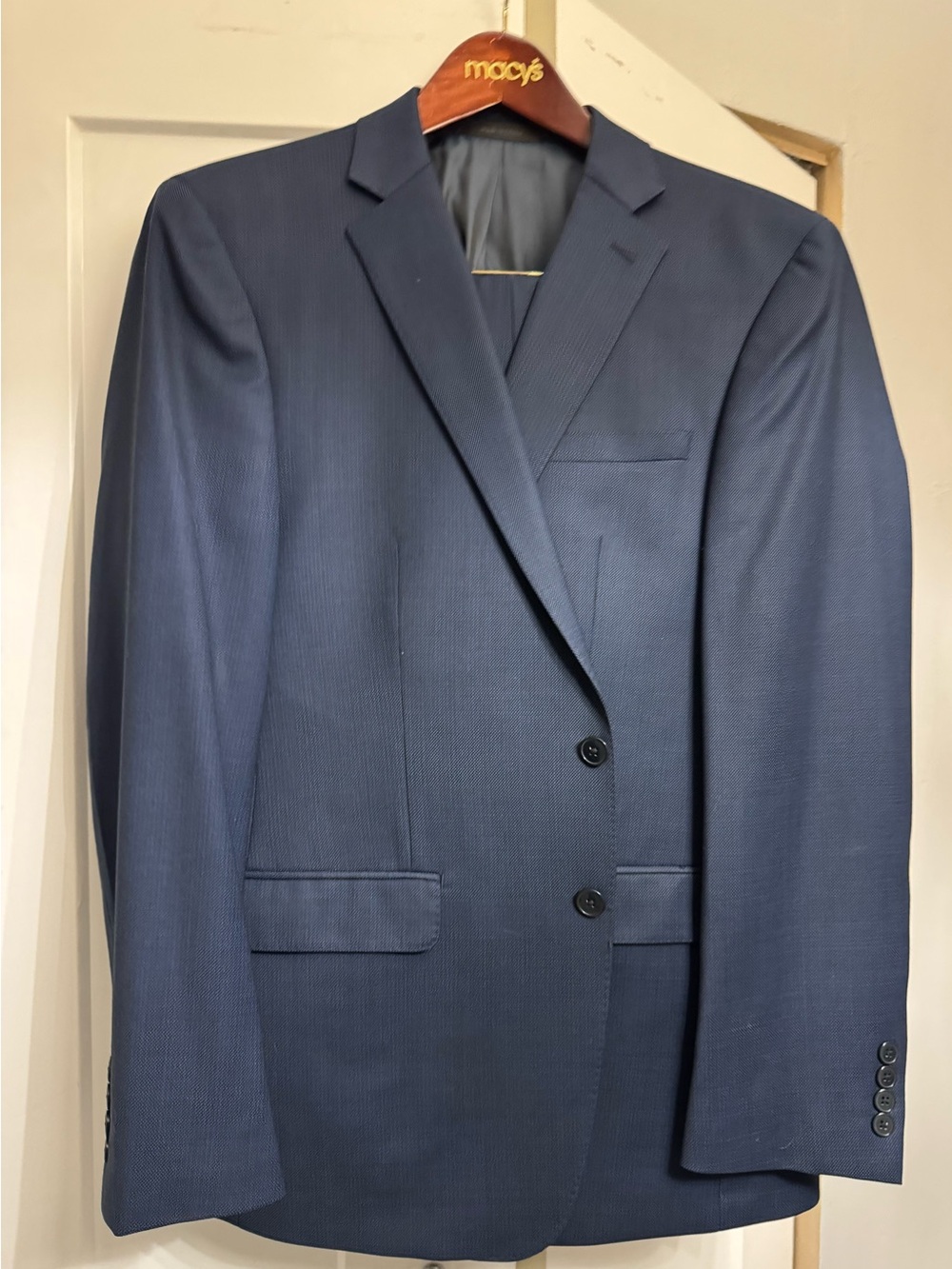 Macy’s Men's Classic Navy Two-Button Suit (Jacket & Slacks)